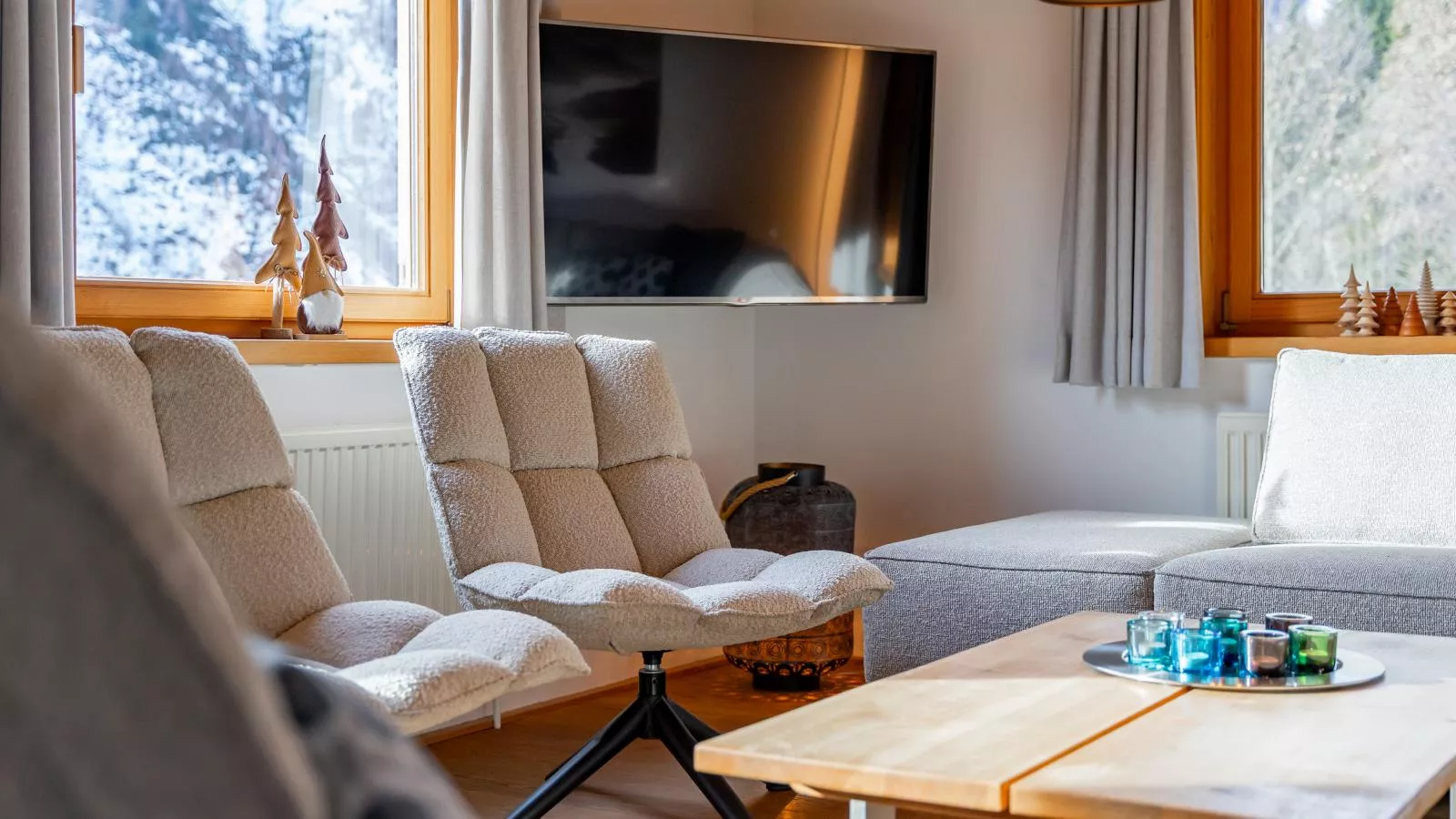 Chalet Huski Viehhofen-Woonkamer