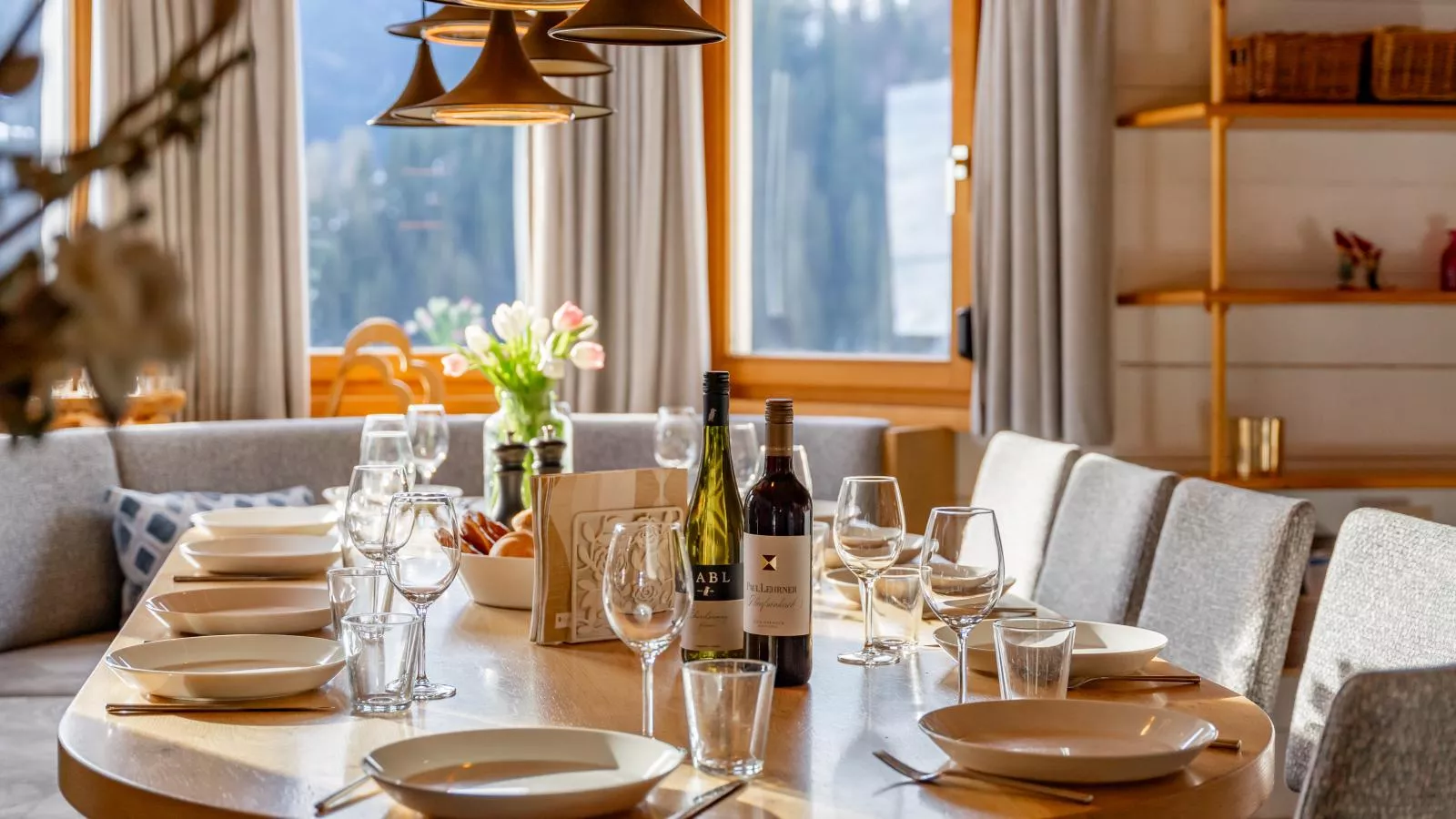 Chalet Huski Viehhofen-Eetkamer