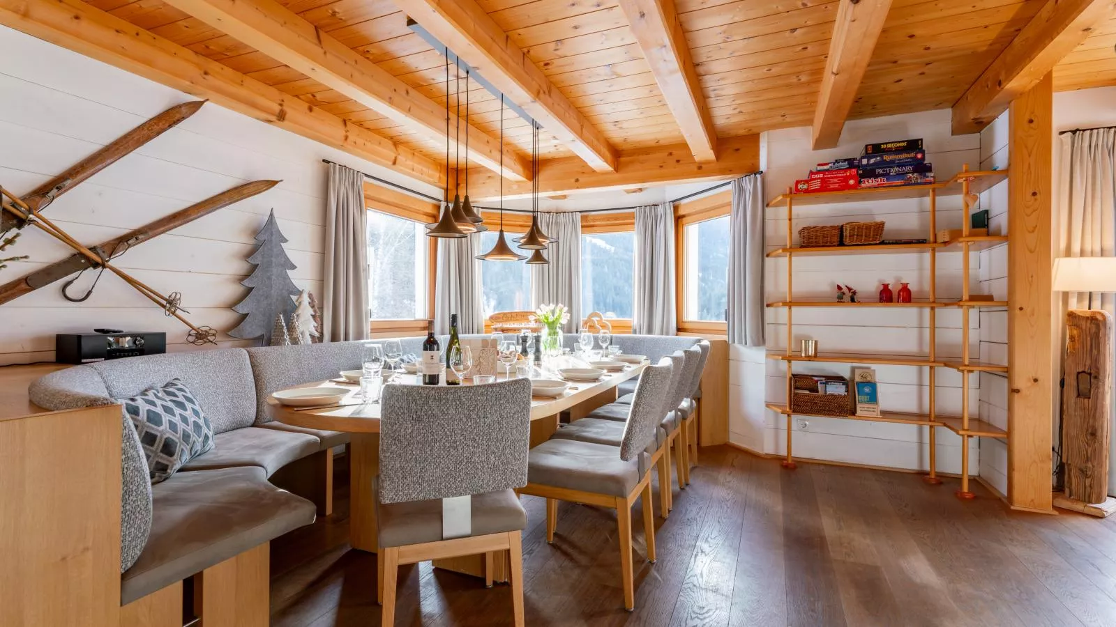 Chalet Huski Viehhofen-Eetkamer