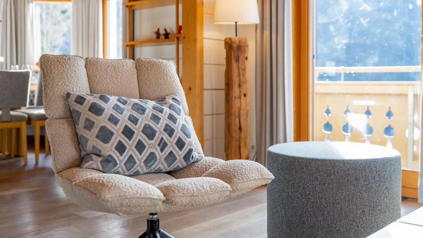 Chalet Huski Viehhofen-Woonkamer