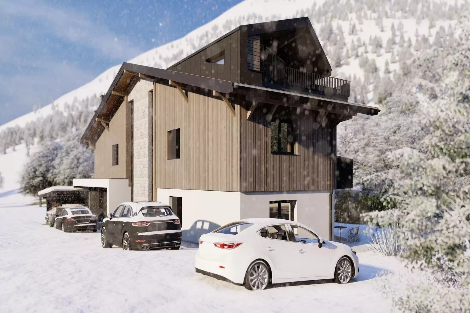 Bergzeit Penthouse-Exterieur winter