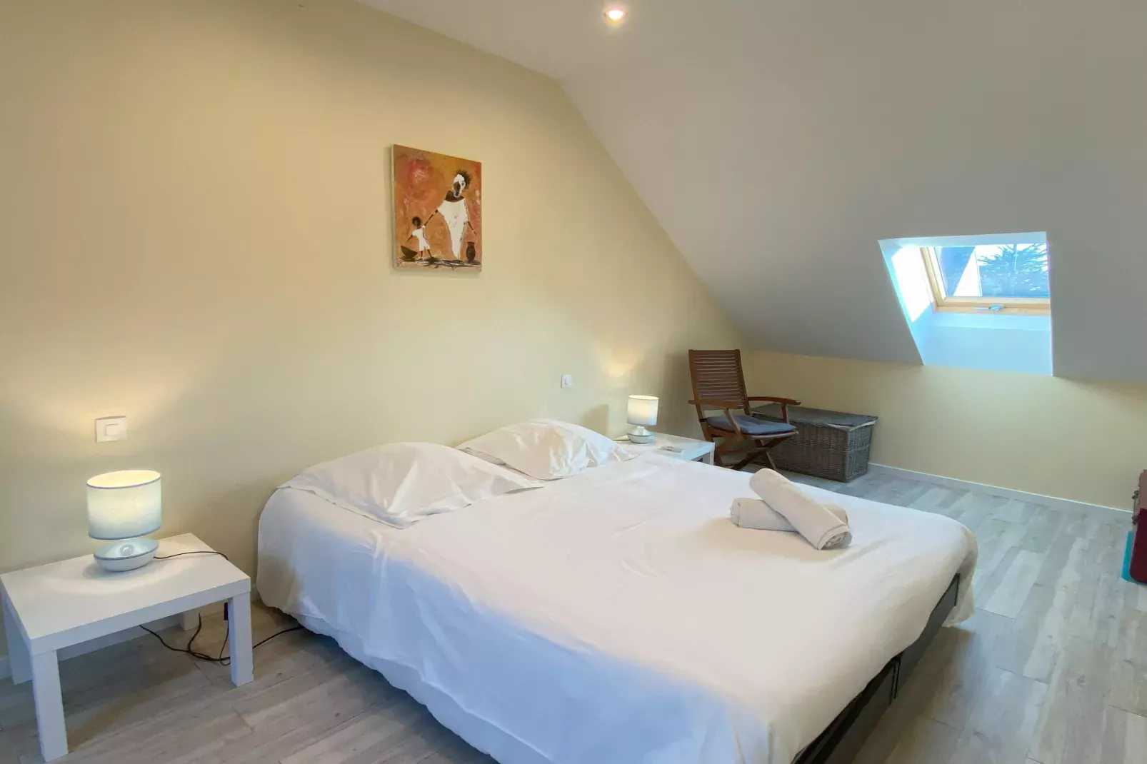 Maison de vacances 200 m mer St Pair sur Mer-Slaapkamer