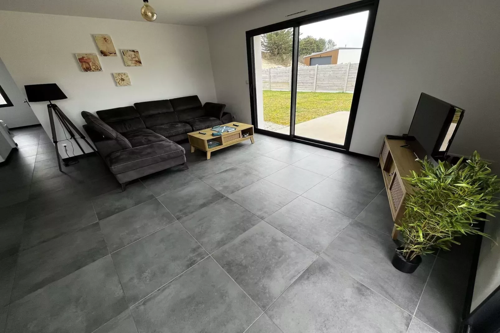 Maison près de la Plage Normande-Woonkamer