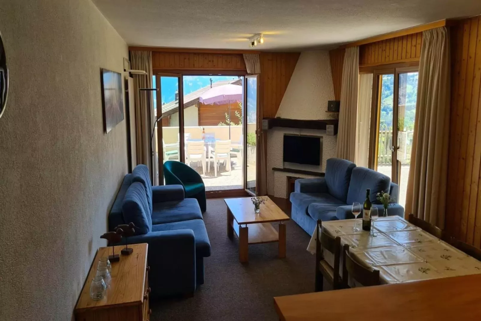 Greppons P 003 - MOUNTAIN apartment 7 pers-Woonkamer