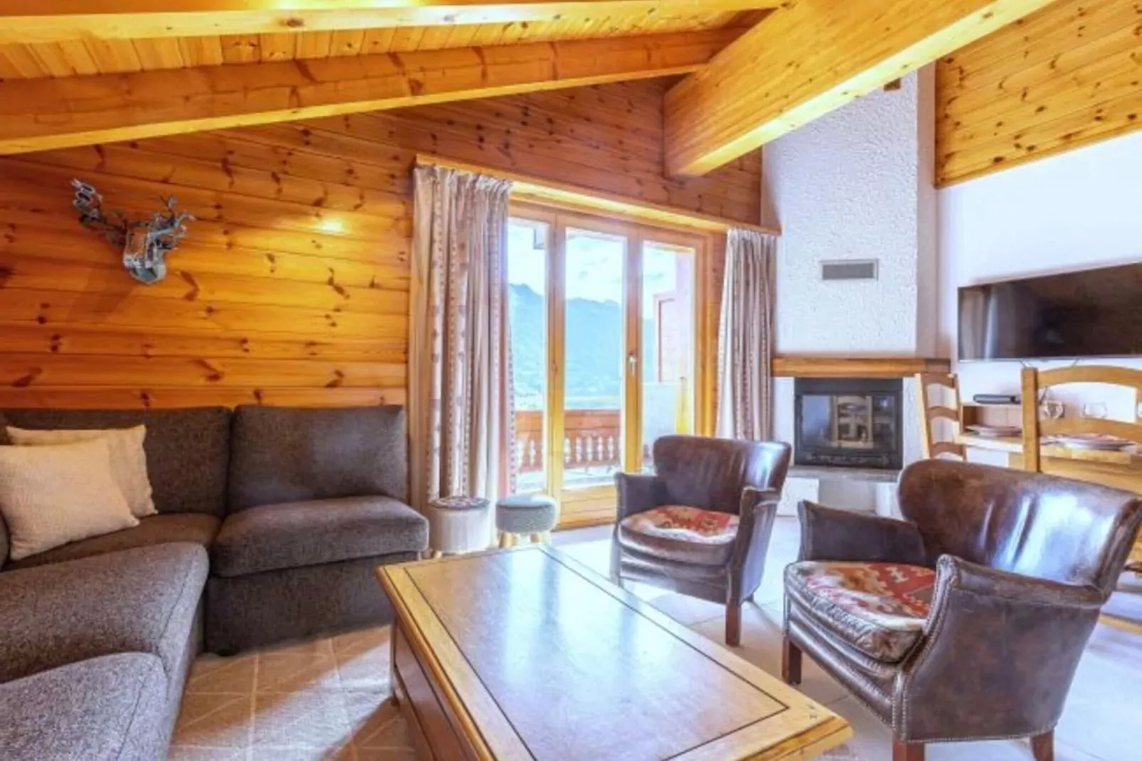 Greppons P 003 - MOUNTAIN apartment 7 pers-Woonkamer