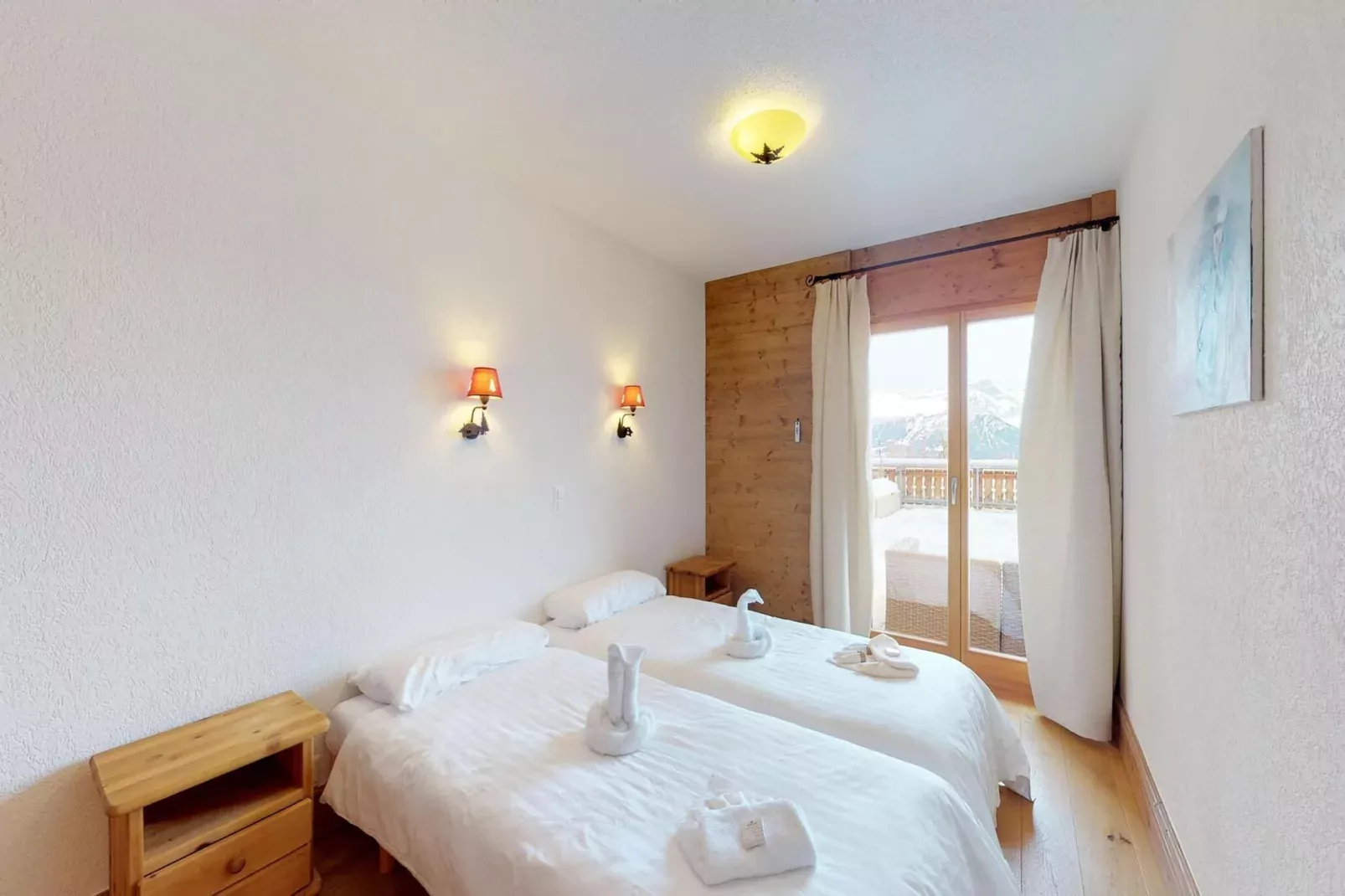 Hauts de Veysonnaz HV1 002 - SAUNA apartment 6 per-Slaapkamer