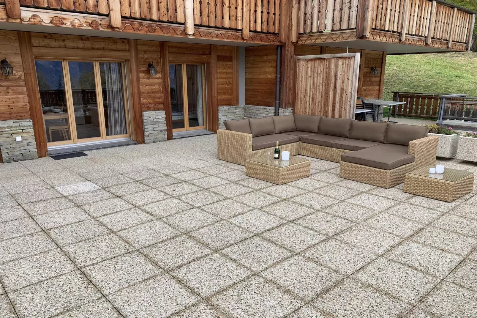 Hauts de Veysonnaz HV1 002 - SAUNA apartment 6 per-Terrasbalkon