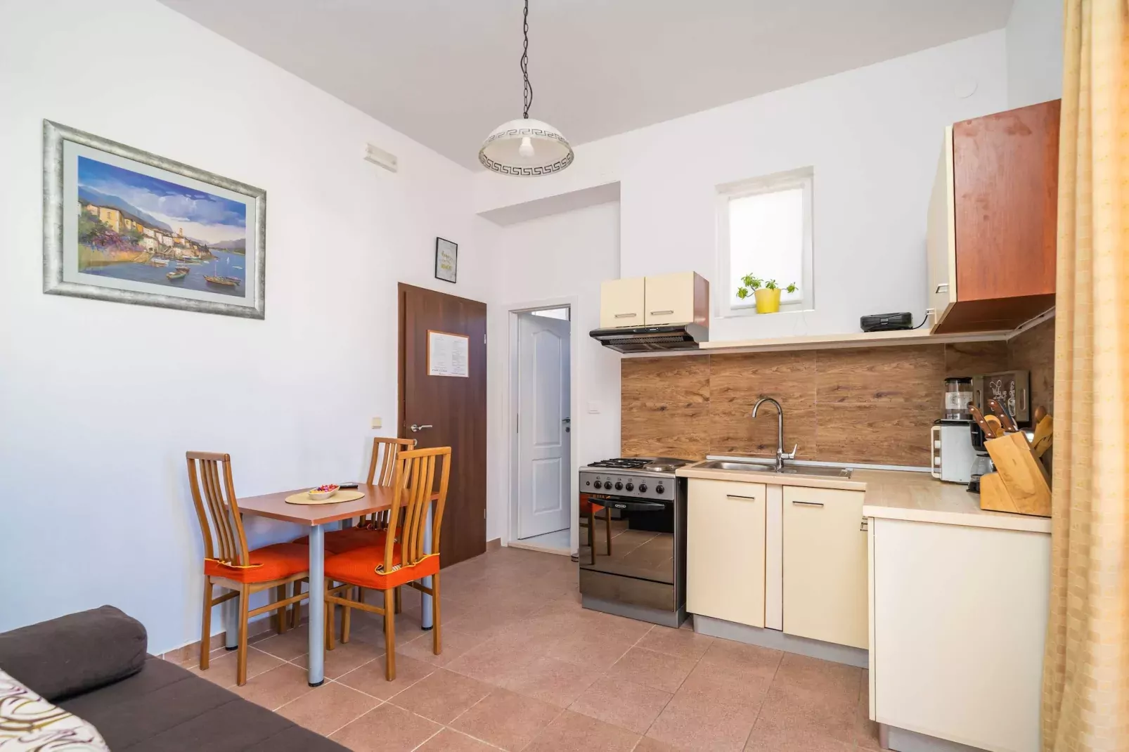 Apartments Senjo - One Bedroom Apartment with Balcony and Sea View (4 adults) (Apartman 3)-Eetkamer
