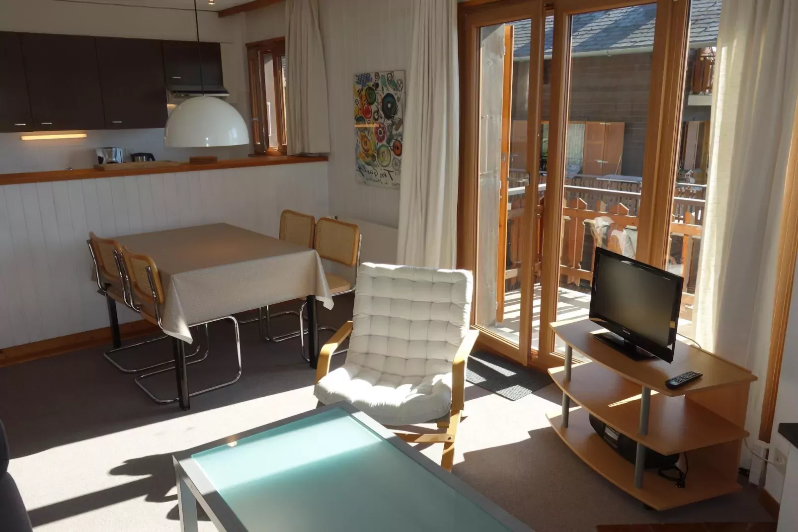 Mélèzes K 020 - SKI & NATURE apartment 4 pers-Woonkamer