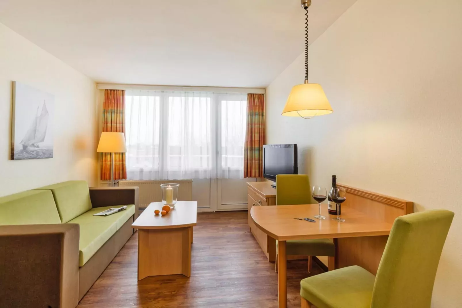 2-Zimmer-Appartement "Am Park"-Woonkamer