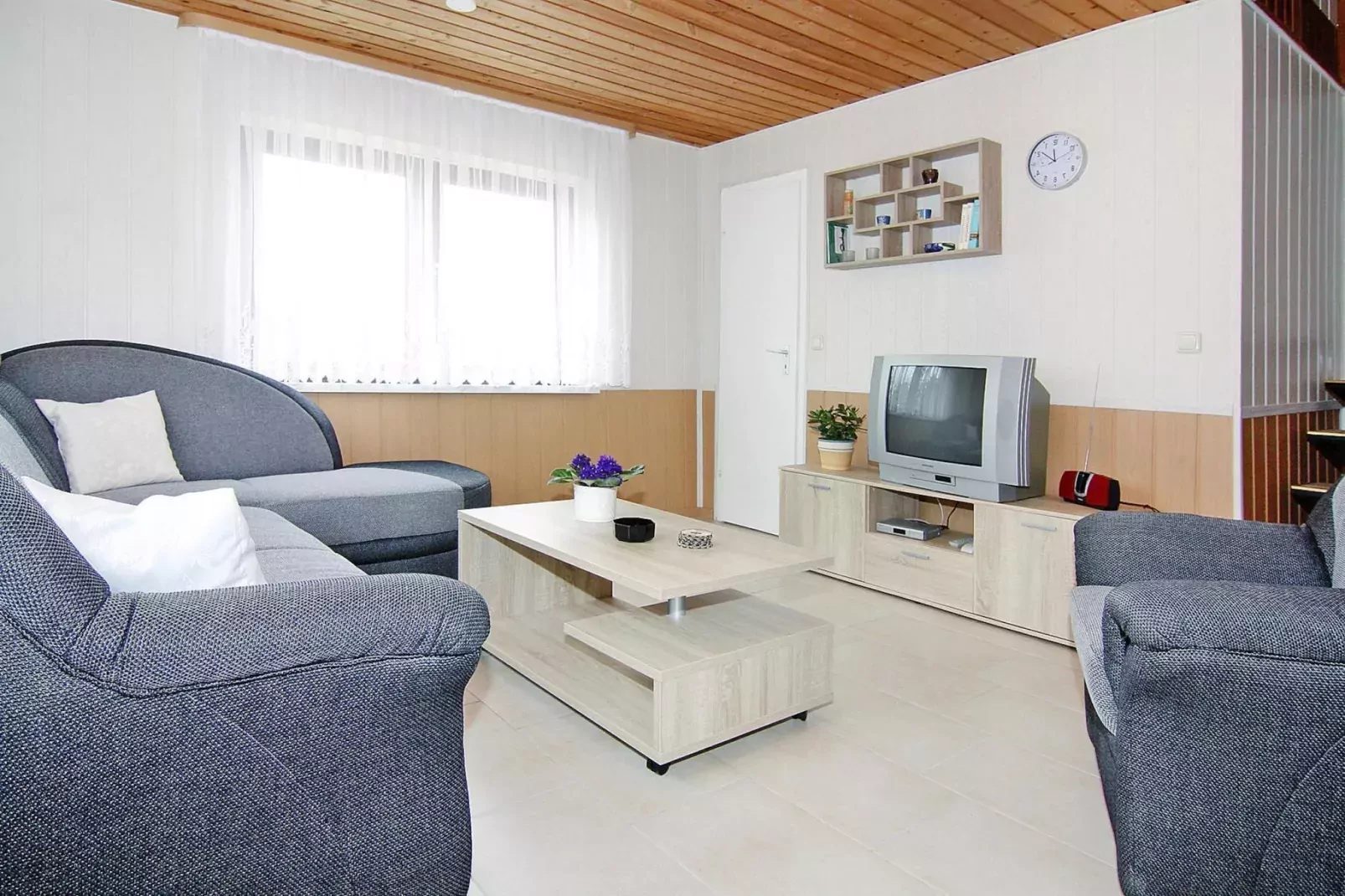 Ferienhaus Teßmannsdorf-Woonkamer
