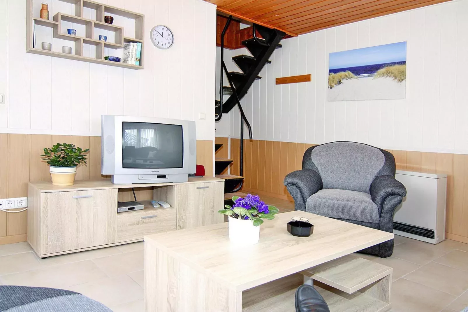 Ferienhaus Teßmannsdorf-Woonkamer