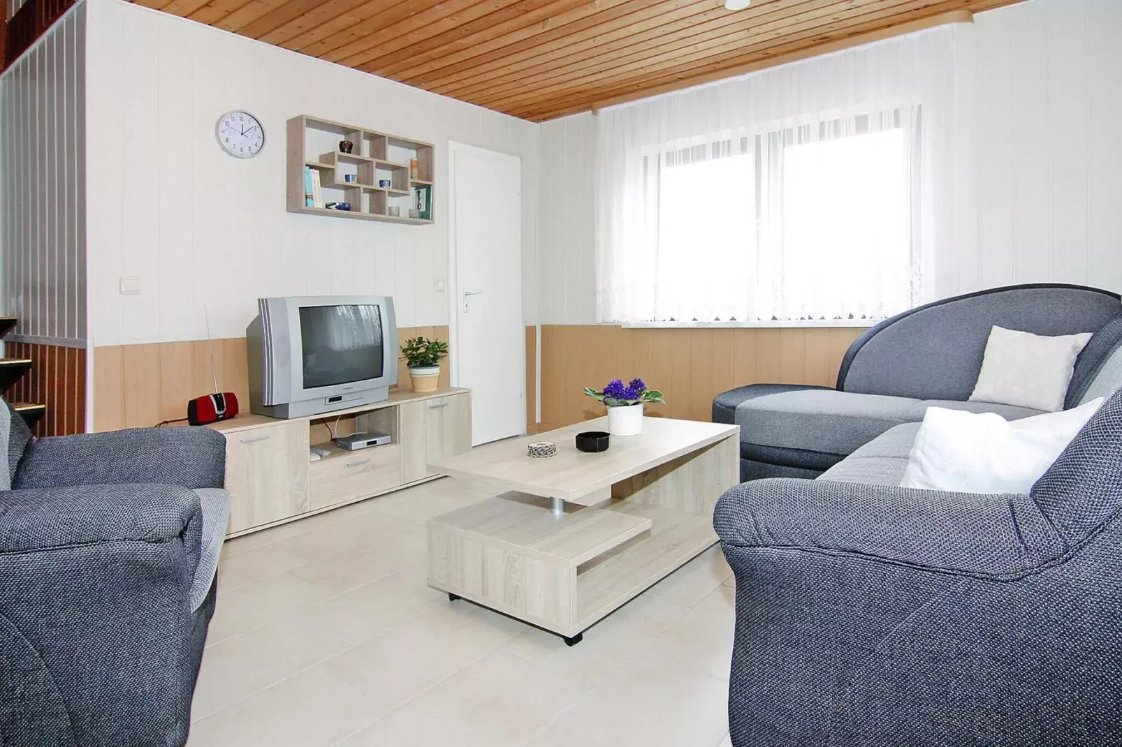 Ferienhaus Teßmannsdorf-Woonkamer