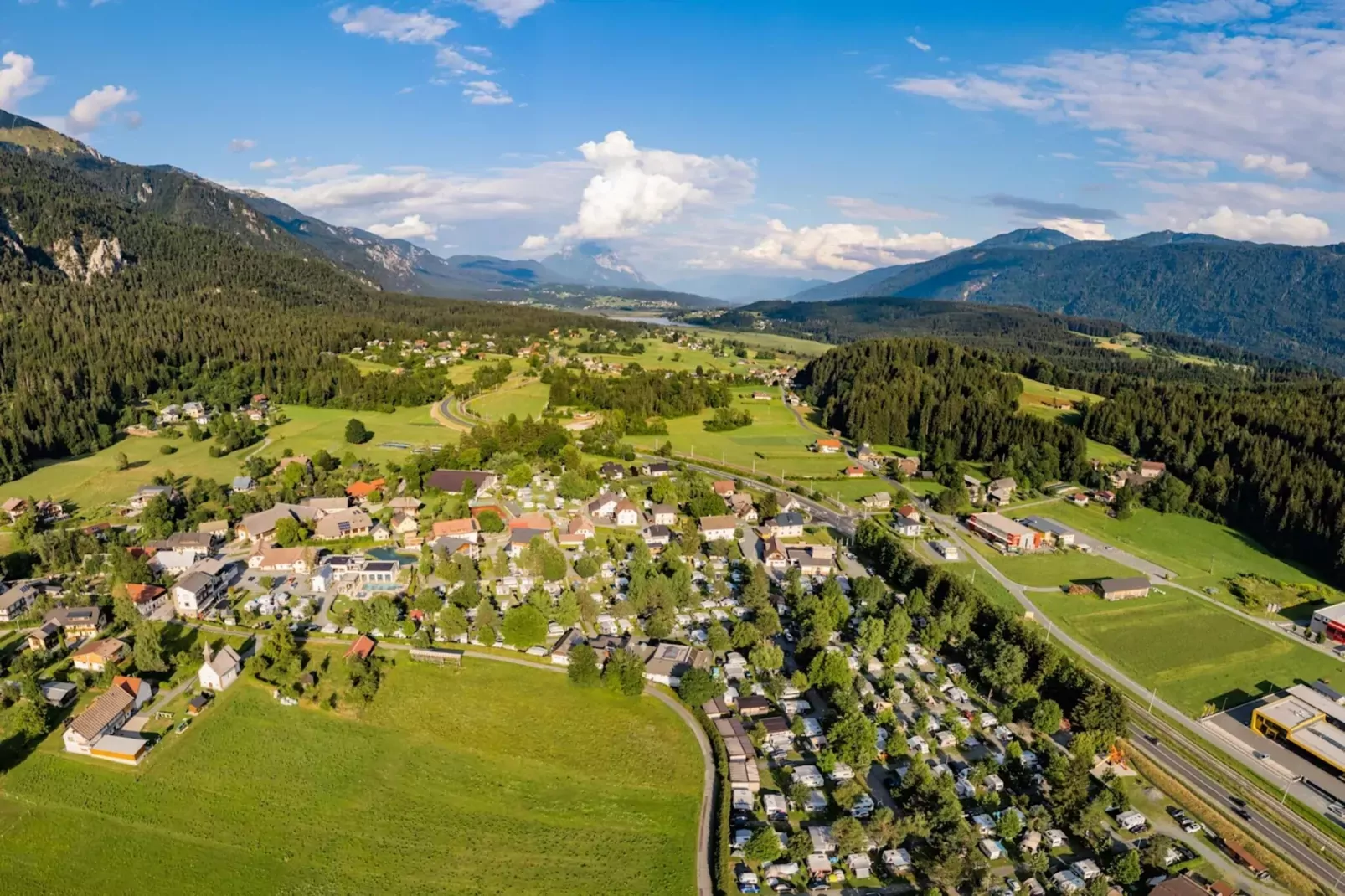Resort Hermagor-Nassfeld 4-Gebieden zomer 1km