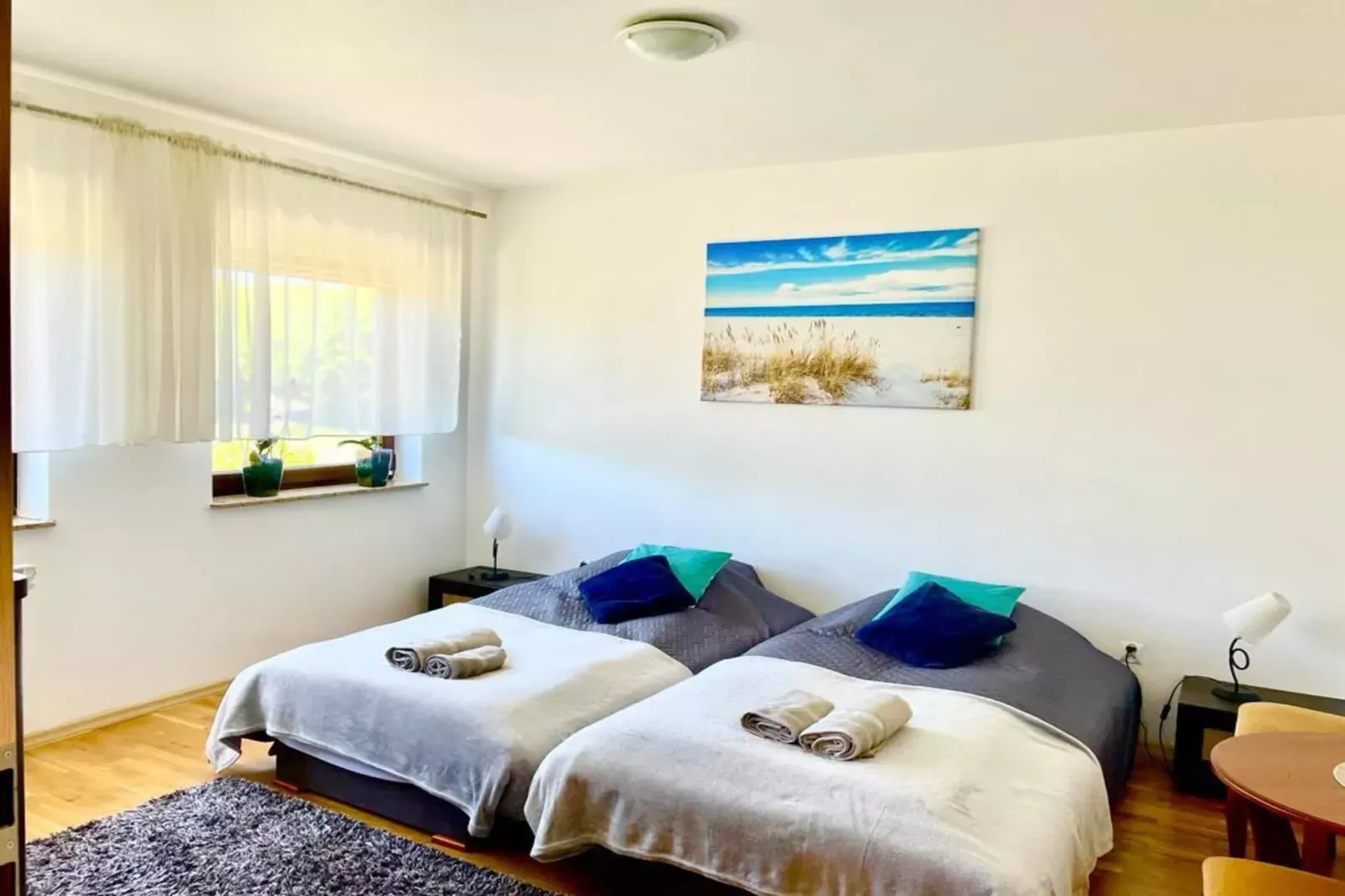 Holiday spacious modern flat in Dabrowa-Slaapkamer