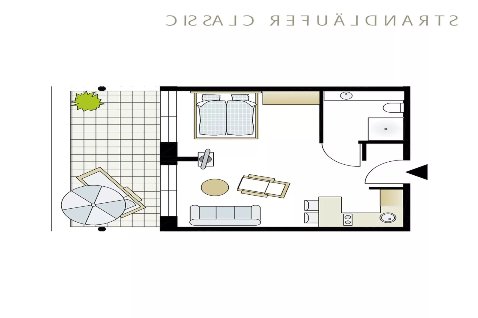 Strandläufer Classic 107-Plattegrond