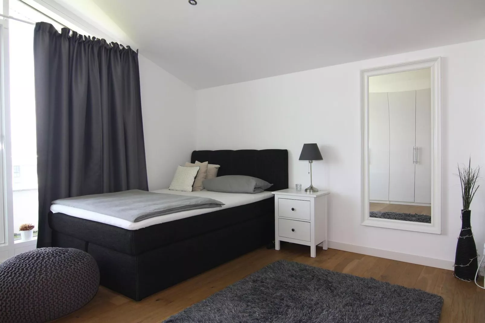 Appartementhaus Calmsailing Börgerende-Appartement 23 Meerblick 2 OG-Slaapkamer
