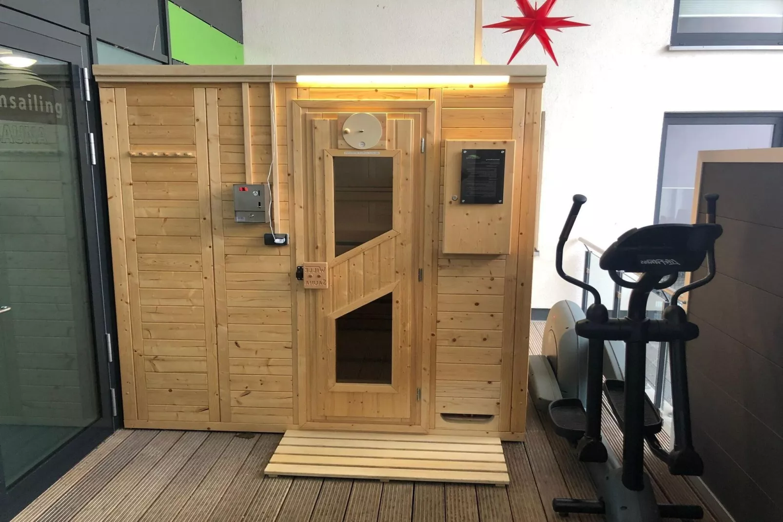 Appartementhaus Calmsailing Börgerende-Appartement 23 Meerblick 2 OG-Sportzaal