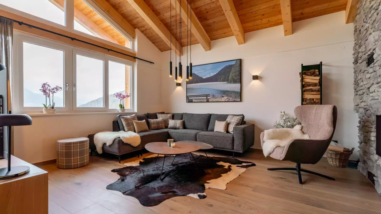Grebenzen Lodge 44-Woonkamer