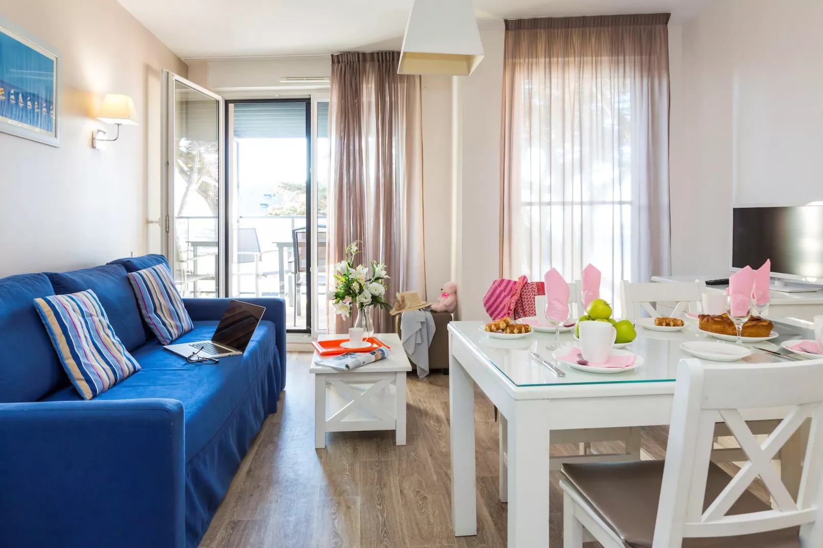 Residence de la Plage 10-Woonkamer
