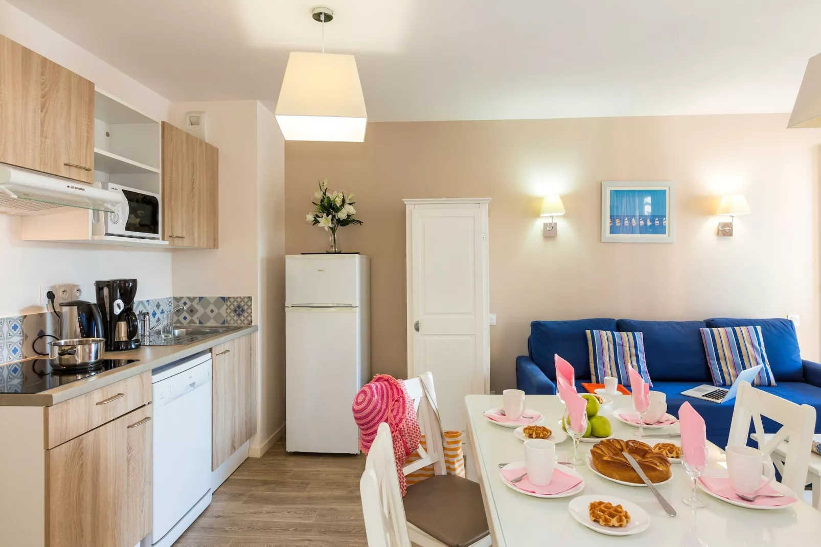 Residence de la Plage 10-Woonkamer