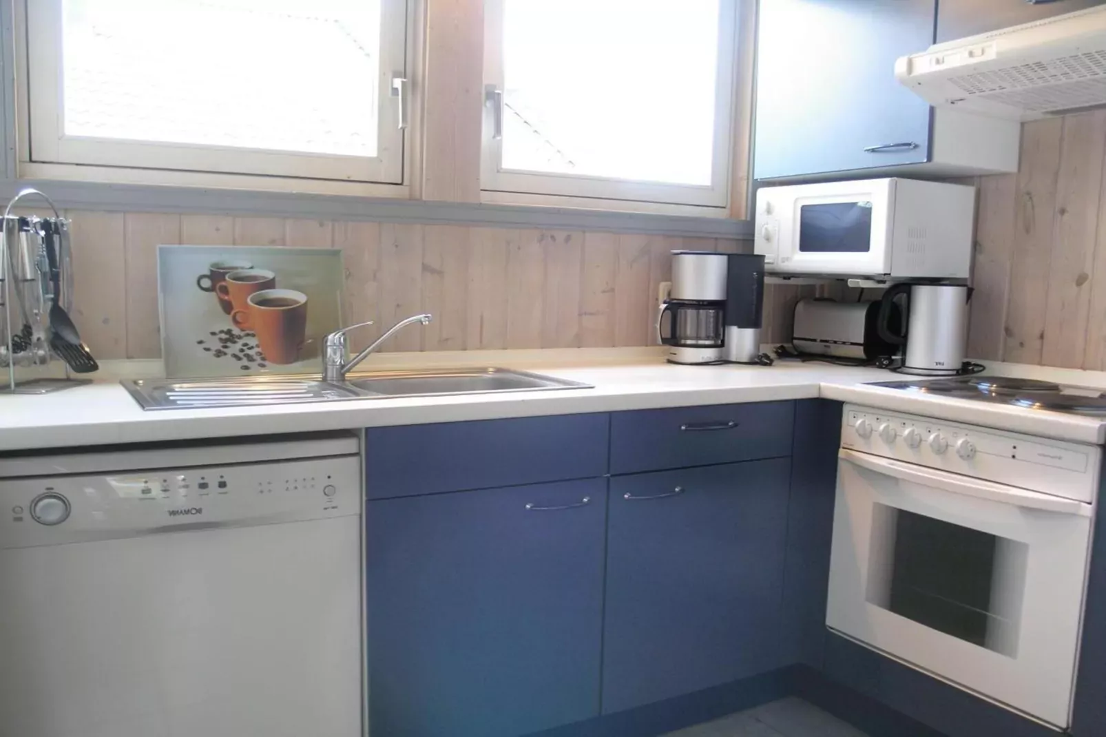 FH Wildgans Comfort mit Sauna & Kaminofen 81 qm 131-Keuken