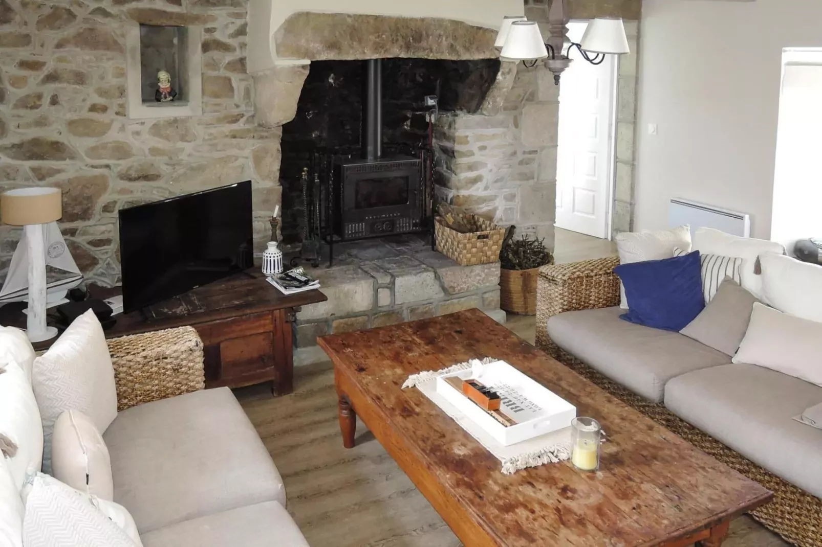 Holiday home Plougasnou-Woonkamer