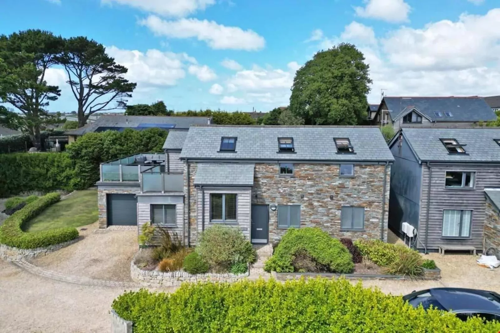 Natural stone cottage with garden and sea view on Breton estate Plougasnou-Gebieden zomer 5km