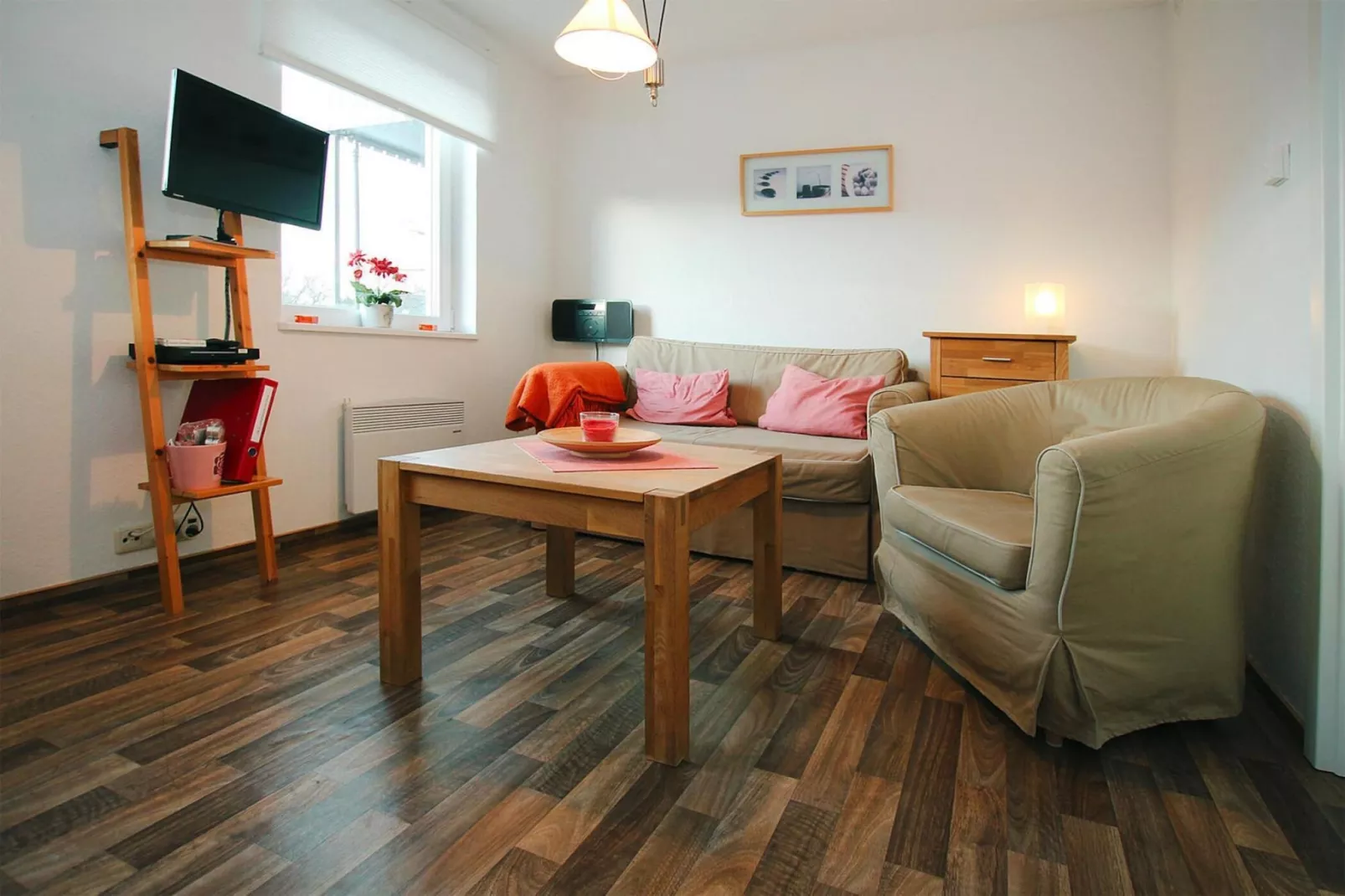 Ferienwohnung am Plauer See-Woonkamer