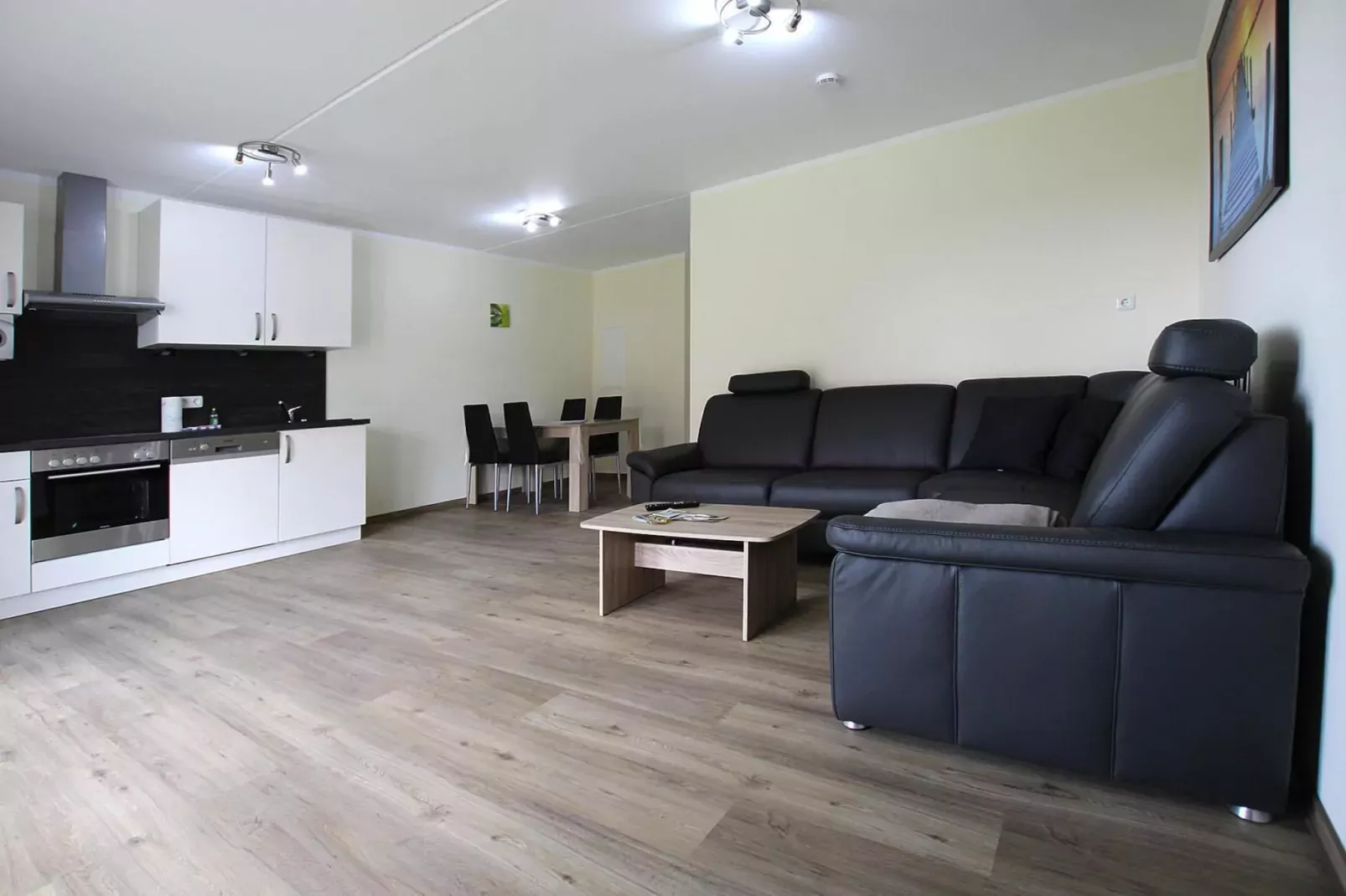 Apartment Hafenflair / Haus 3 EG-Wohnung 9 2 und 2 Personen-Woonkamer