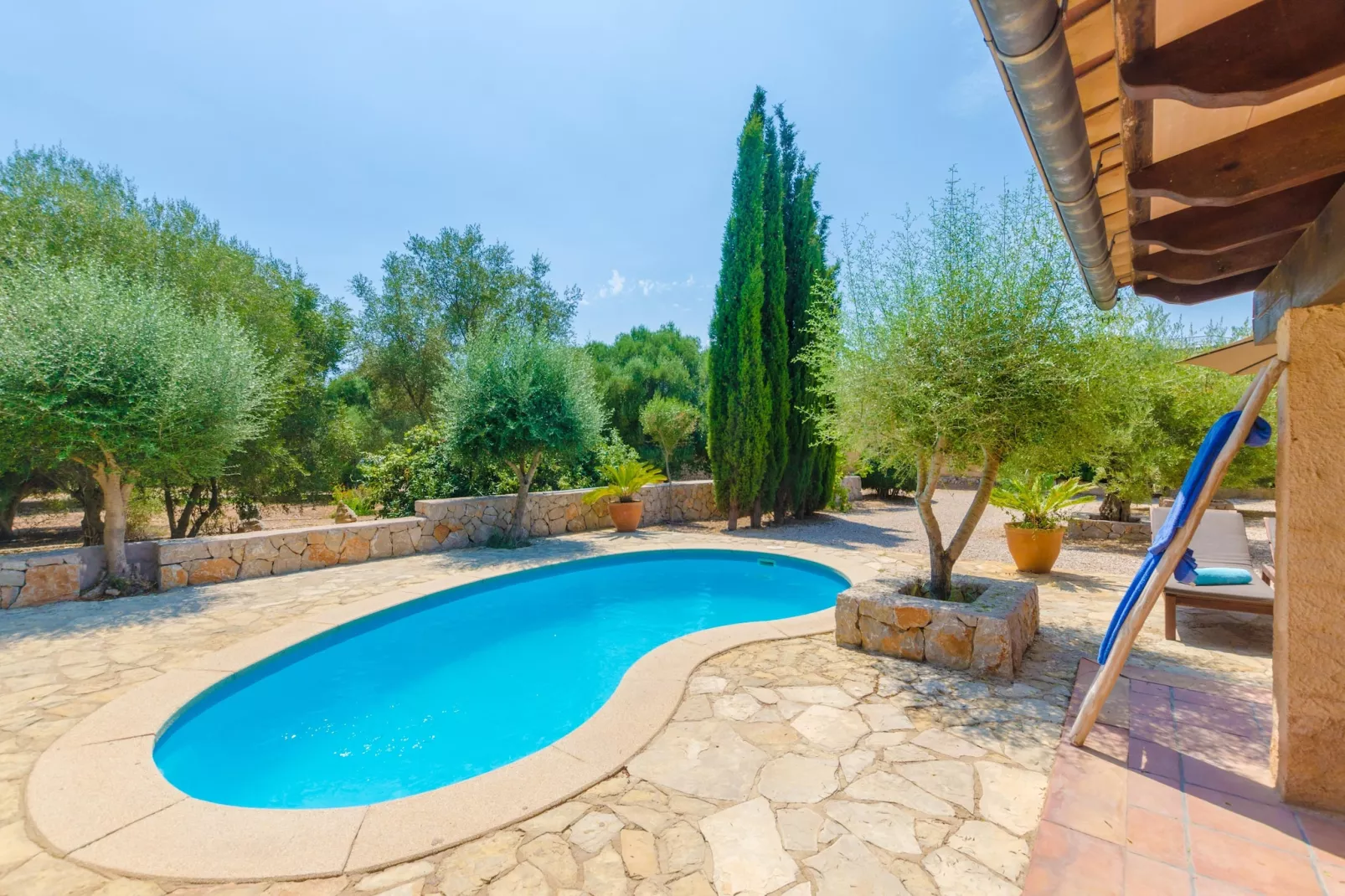 Finca Sa Plana-Gebieden zomer 1km