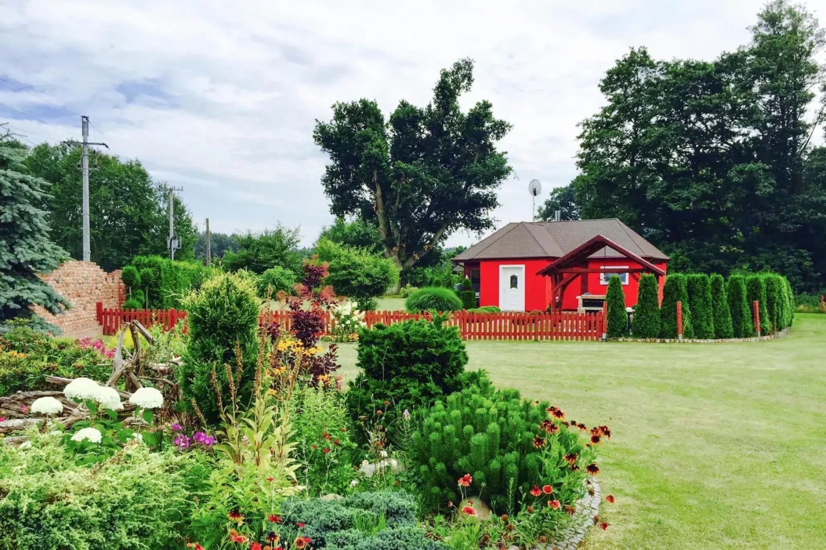 Holiday home Nowe Warpno Chick-Tuinen zomer