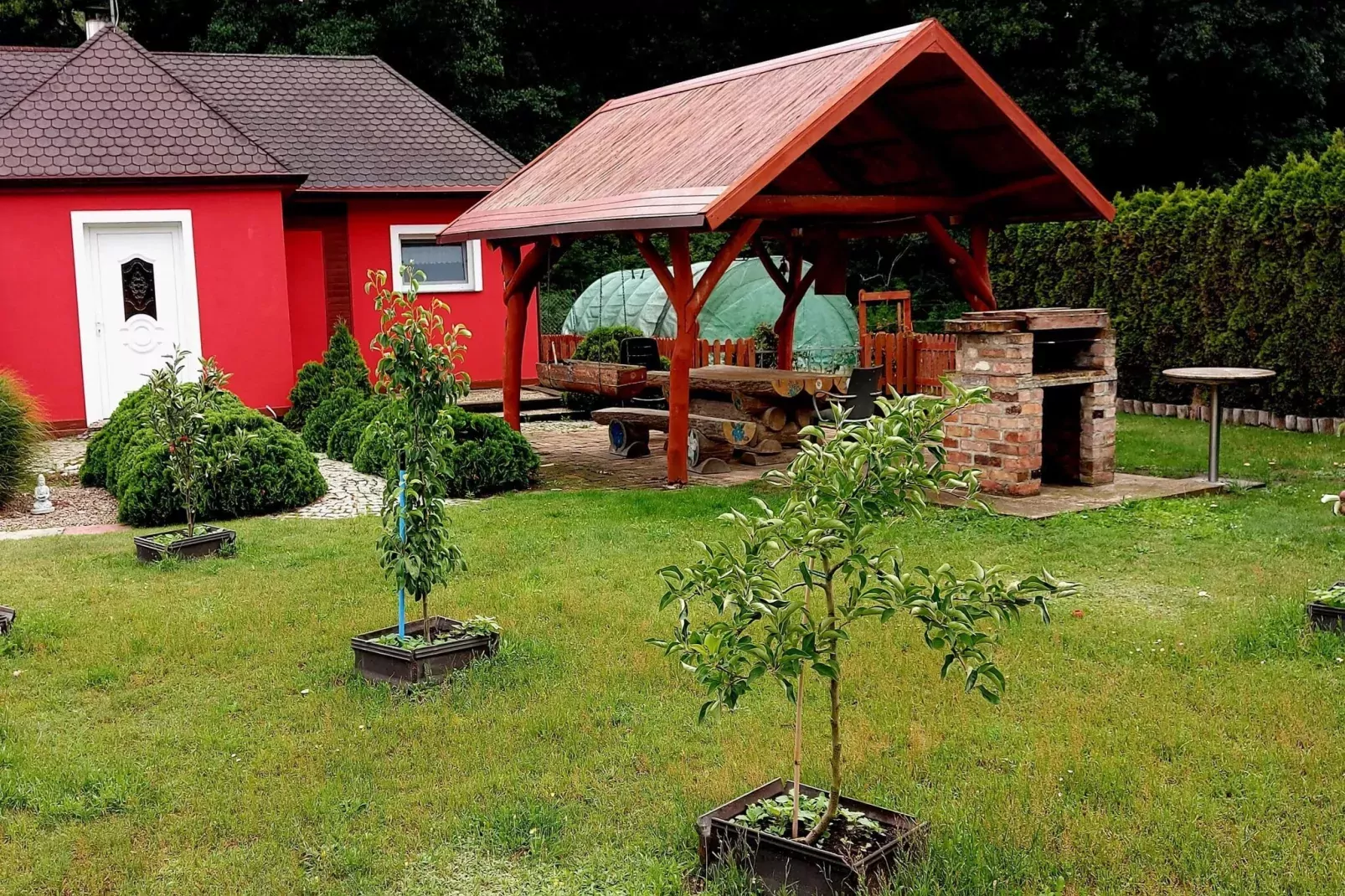 Holiday home Nowe Warpno Chick-Tuinen zomer