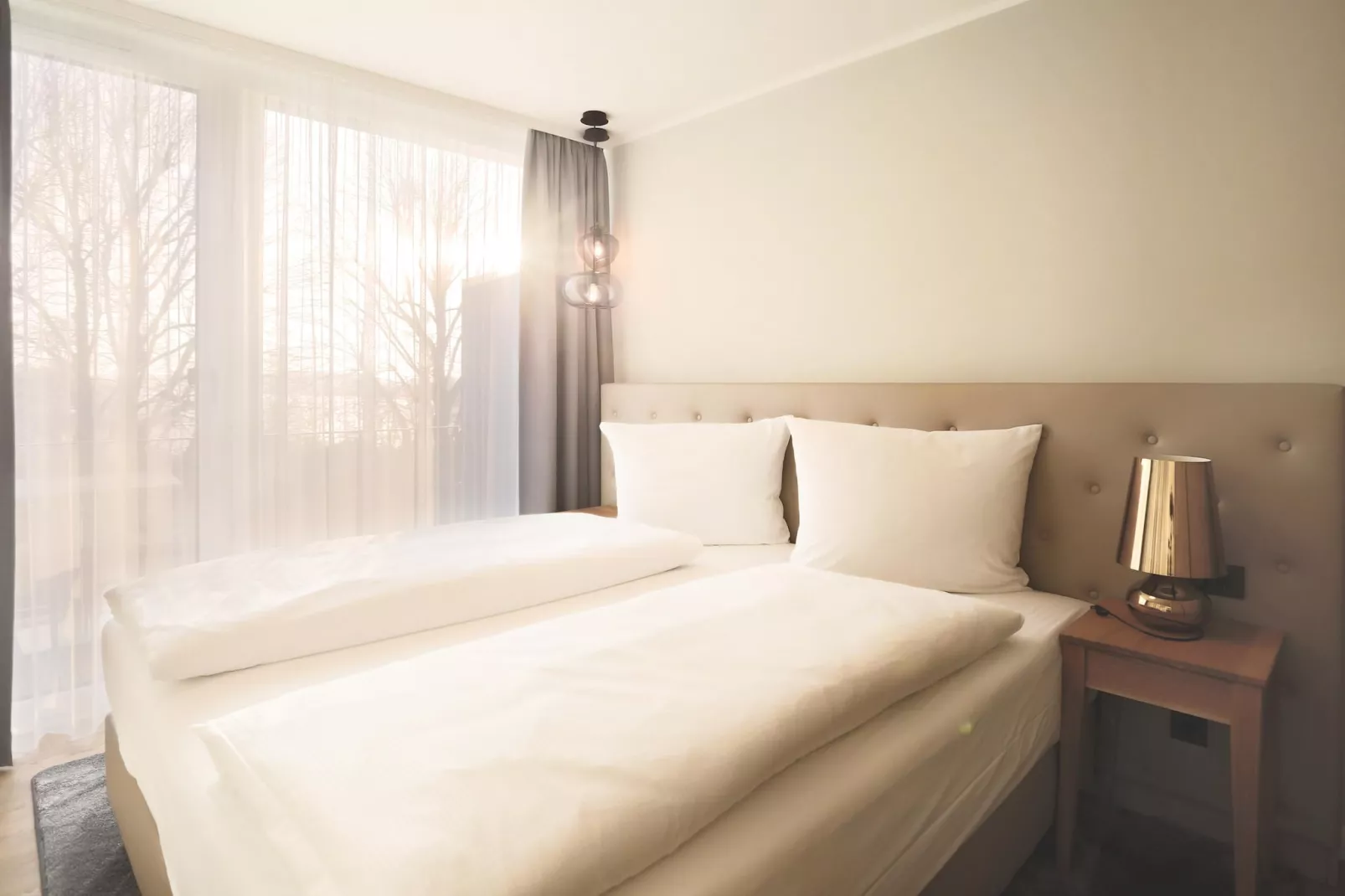 Apartments im MAREMÜRITZ Yachthafen Resort & Spa / Aurora Müritzblick 2 Personen-Slaapkamer