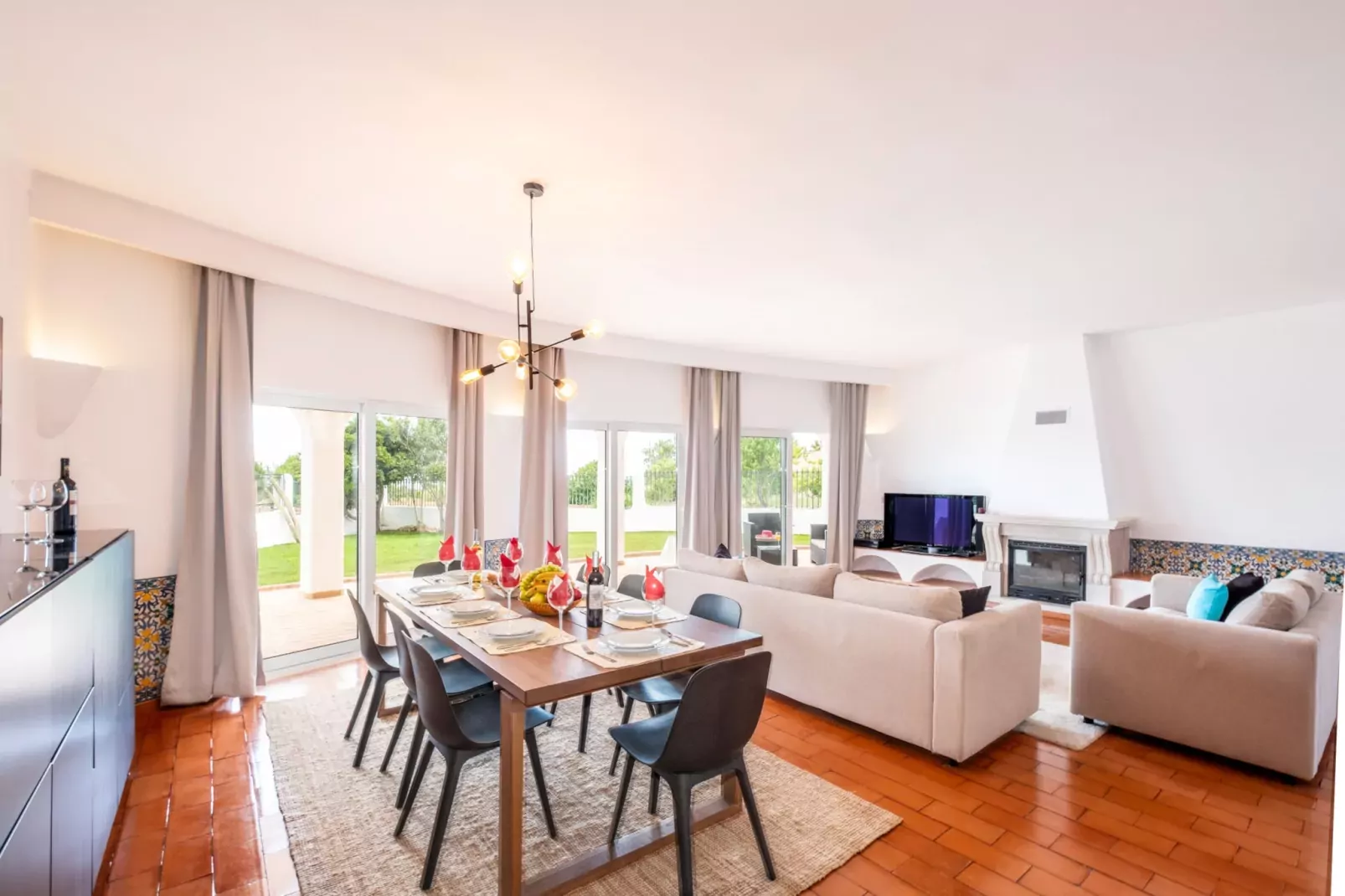 Villa Benagil Boutique-Woonkamer