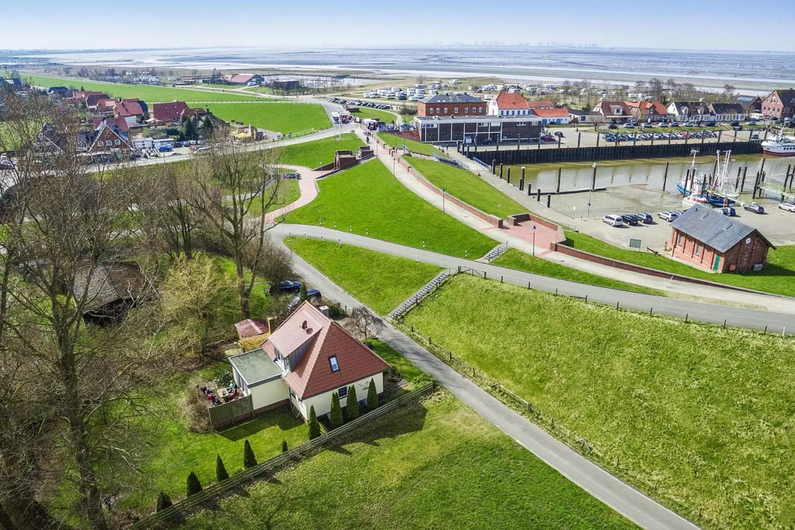 Krabbenfischerhaus Fedderwardersiel-Gebieden zomer 5km