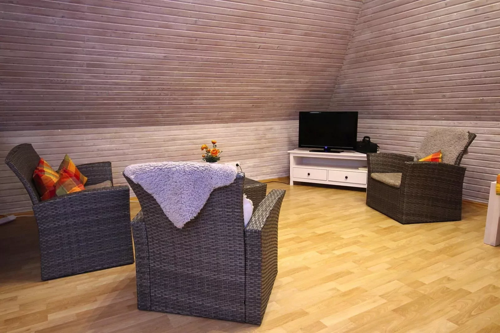 Apartementhaus Helene Wohnung 6 - Westerland-Woonkamer