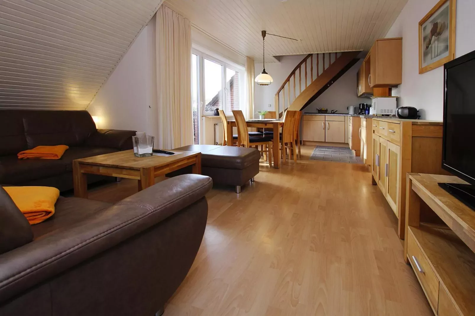 Apartementhaus Katharina Wohnung 5 - Westerland-Woonkamer