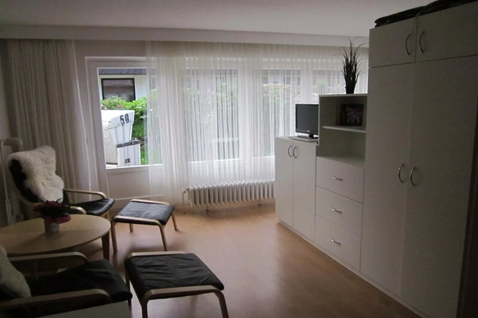 Apartementhaus Ursula Wohnung 14 - Westerland-Woonkamer