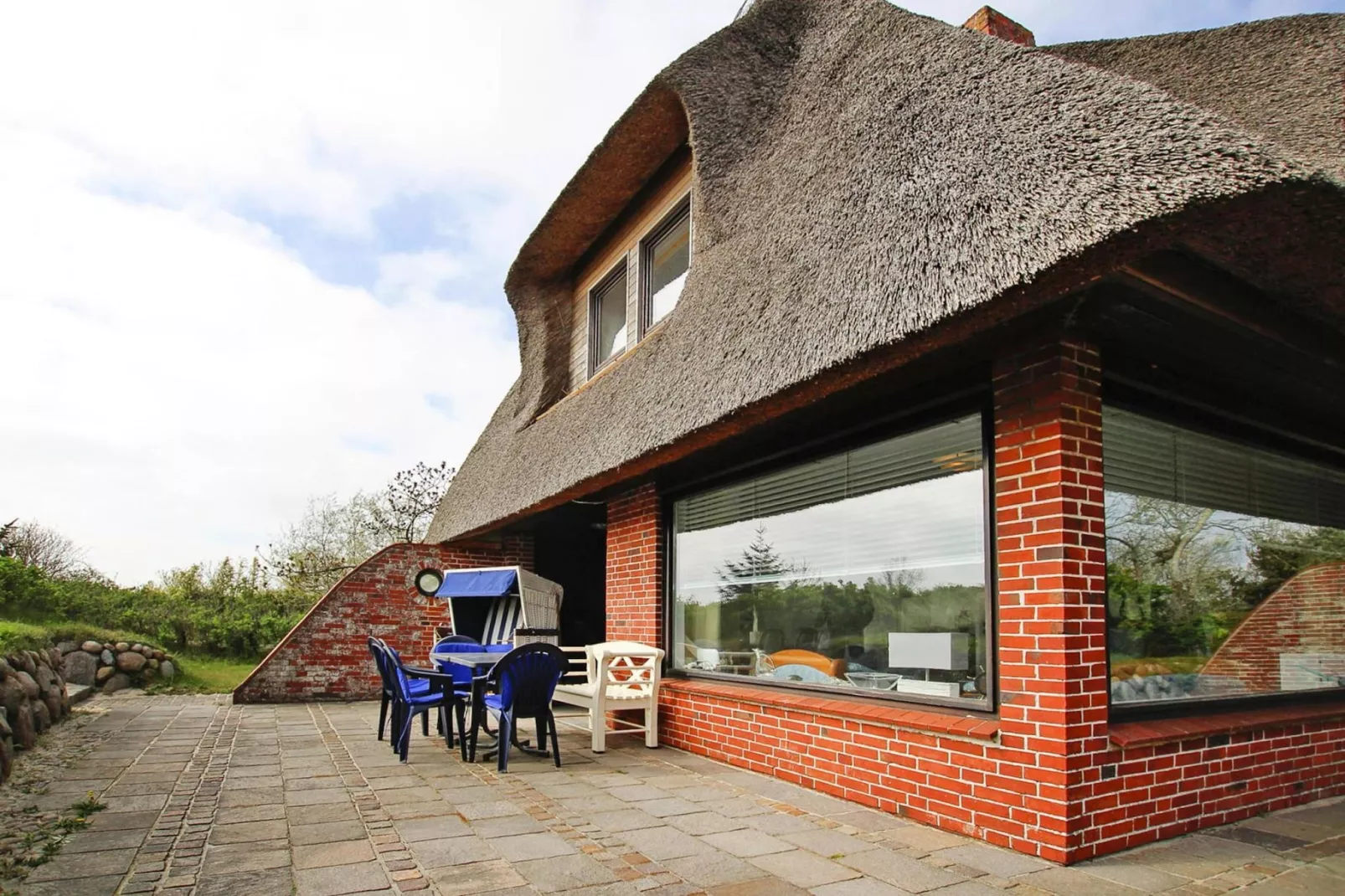 Ferienhaus am WATT List auf Sylt-Terrasbalkon