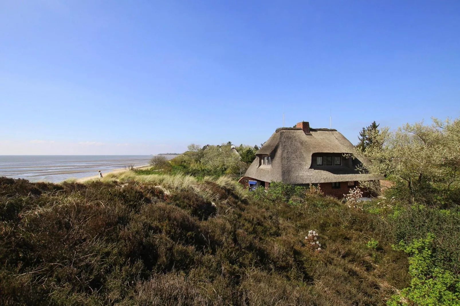 Ferienhaus am WATT List auf Sylt-Gebieden zomer 1km