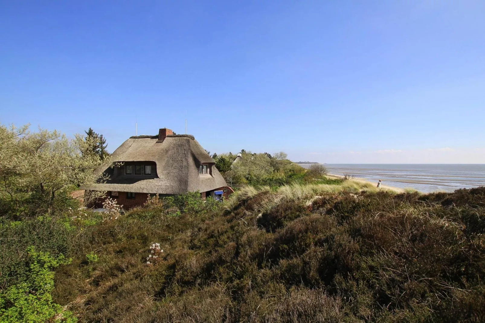 Ferienhaus am WATT List auf Sylt-Gebieden zomer 1km