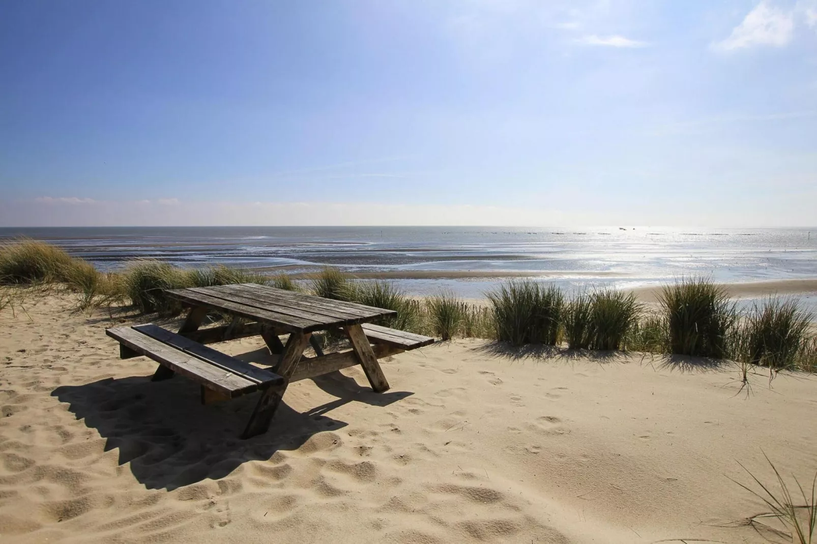 Ferienhaus am WATT List auf Sylt-Gebieden zomer 1km