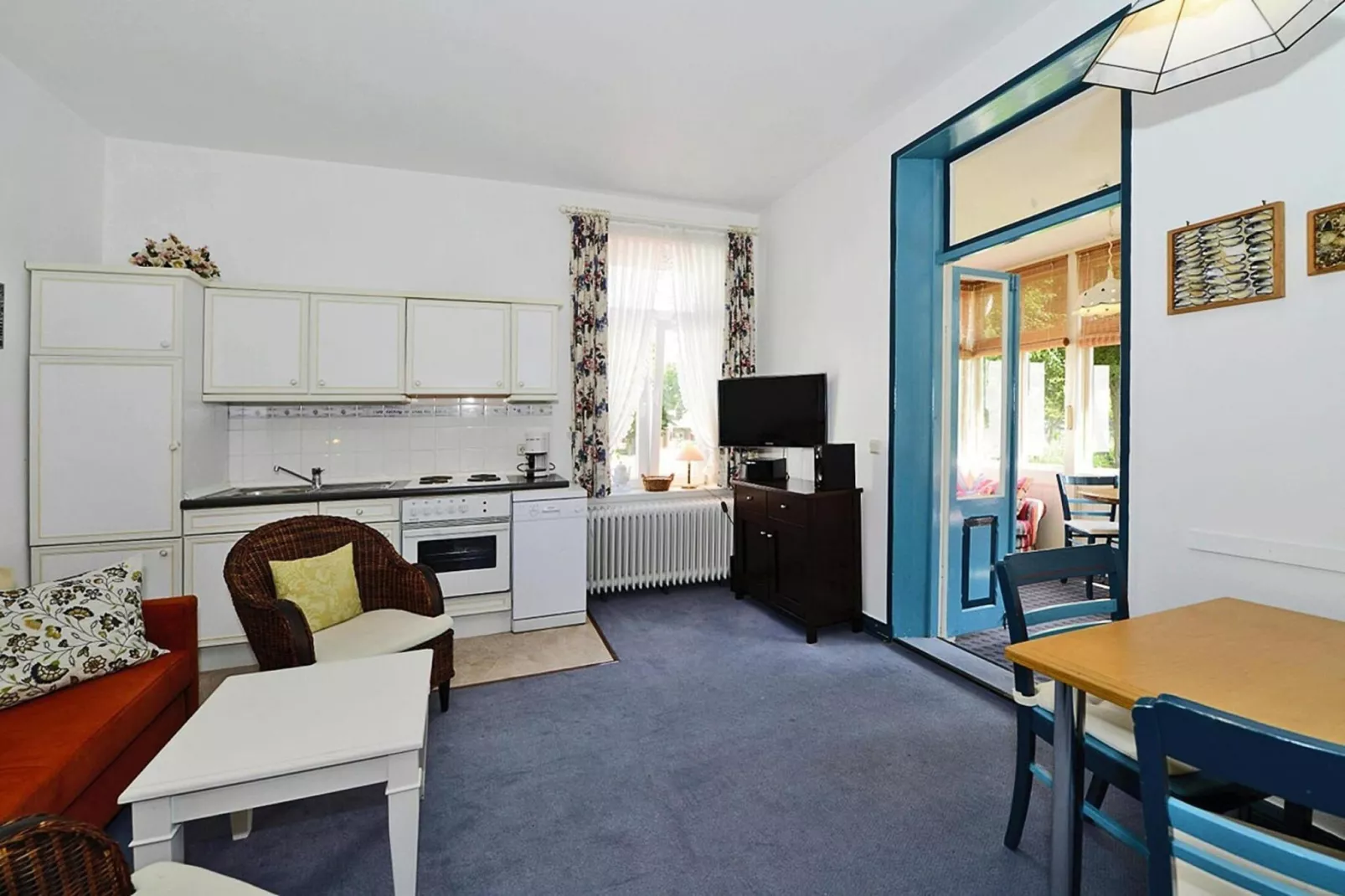 Apartment Wyk auf Föhr2-Raum-App Nr 4 Harmens-Woonkamer