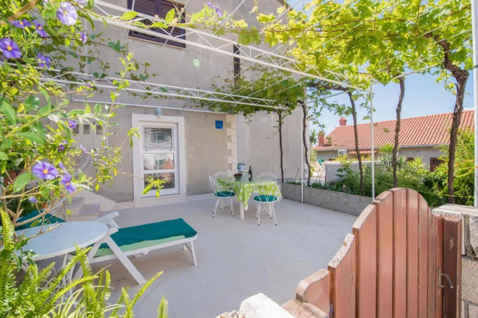Apartments Veve - Studio Apartment with Terrace Sea View(Vanessa) (ST)-Terrasbalkon