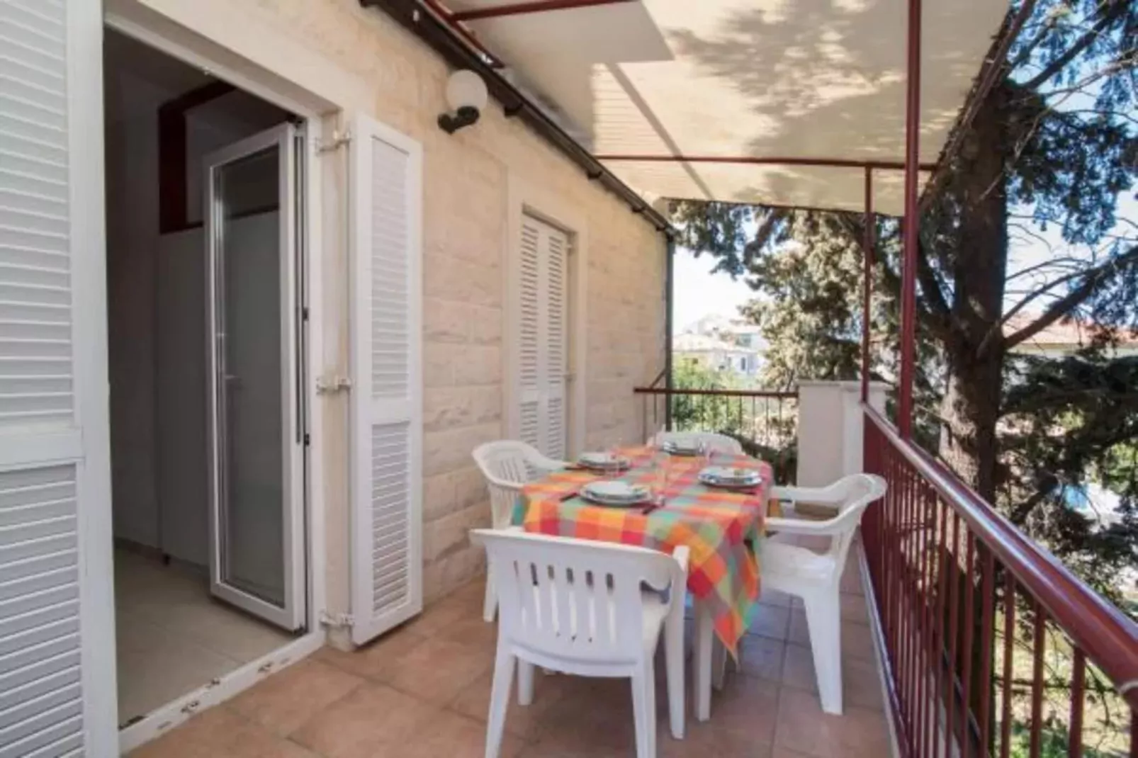 Apartments Boguvila - Two-Bedroom Economy Apartment with Terrace (A5) - (ST)-Terrasbalkon