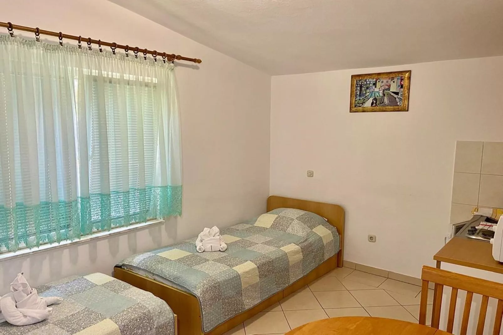 Apartments Tiho & Jelena- Studio Apartment (Levantera)-Slaapkamer