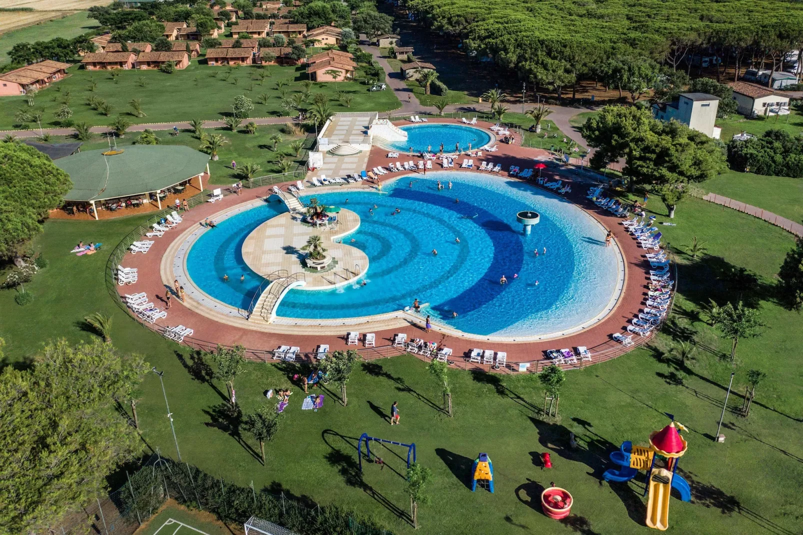 Gitavillage California 4-Zi-Lodge Premium Veranda 32 qm-Parkfaciliteiten