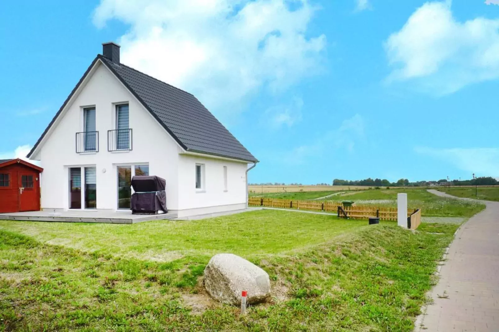 Ferienhaus de Poeler Drift 5 Personen-Buitenkant zomer