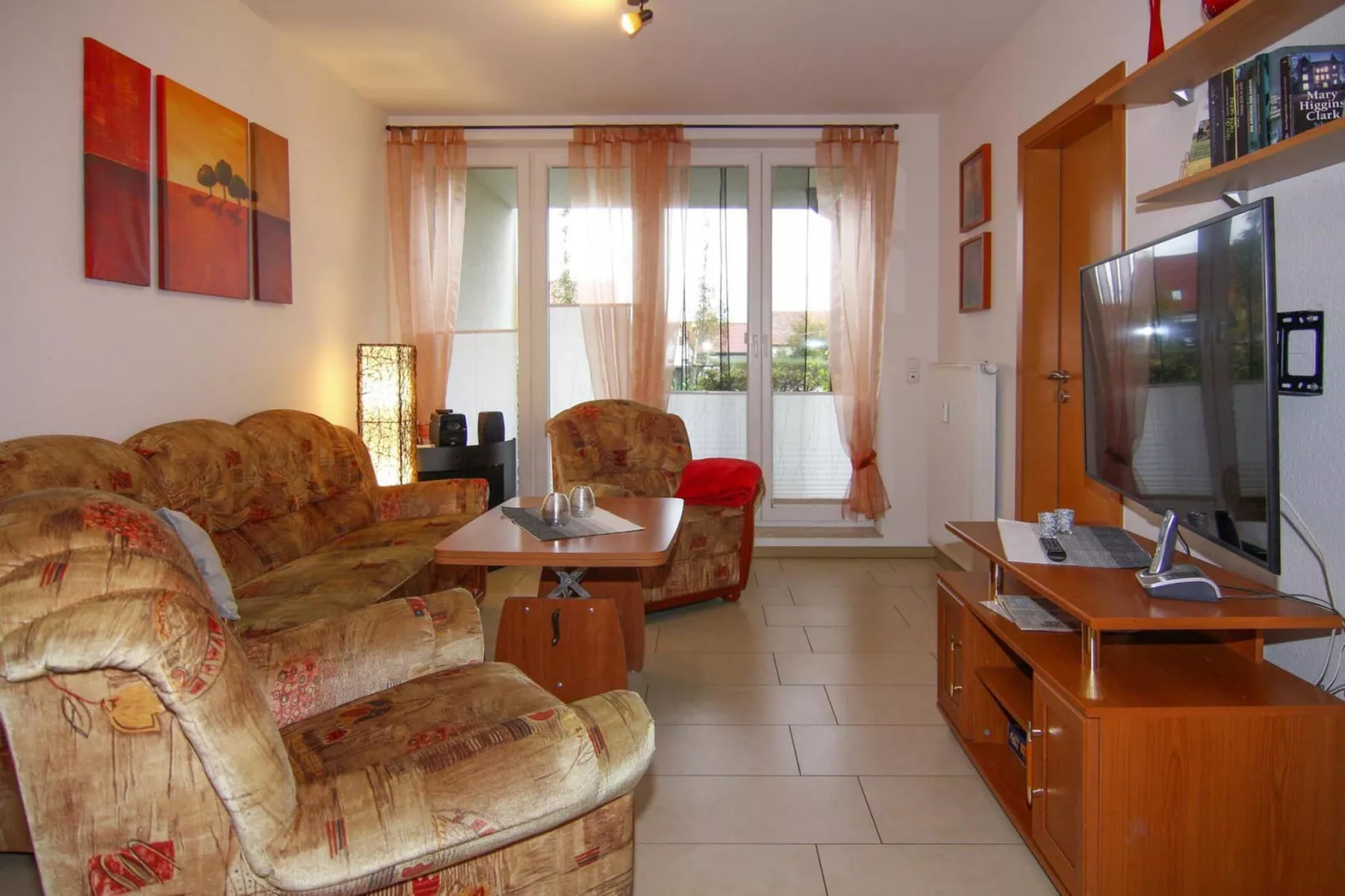 Ferienwohnung Windflücher Nienhagen-Woonkamer